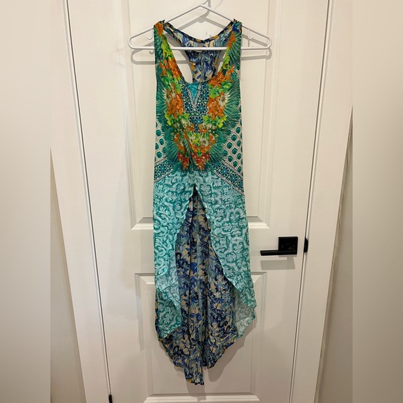 Maaji botanical print hi-low size S cover up - Picture 5 of 5